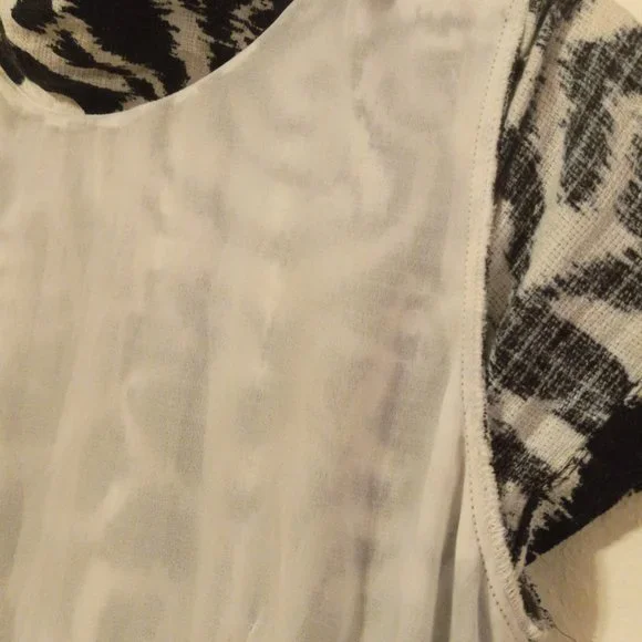 Pendleton Half Zip Dress Black & White GUC Size 4 - Picture 7 of 12